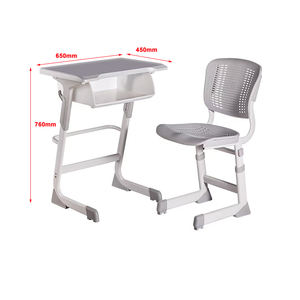 Ensemble de bureaux et chaises d'école réglables modernes pour étudiants, université, bureau à domicile, salle de classe, ensemble de bureaux pour enfants - Product Image 2