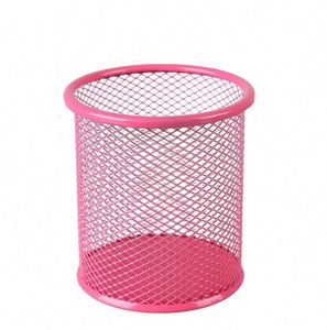 Organisateur de bureau en métal, porte-crayons, porte-stylos ronds en métal - Product Image 5