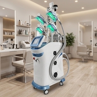 Nouvelle machine cryogénique 360 degrés à 8 poignées, machine de cryolipolyse RF pour l'amincissement et la combustion des graisses, idéale pour les salons de beauté