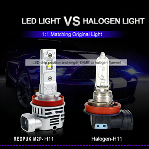 2 Bombillas LED REDPUK M2P H8 H9 H11 para Faros Delanteros, Funcionan Bien, 12v 9006, Kit de Conversión de Faros LED H11 H7 H4, Luz Alta y Baja - Product Image 2