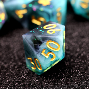 Custom RPG <strong>Dice</strong> 7 Pieces <strong>Set</strong> Board Games Sharp Edge <strong>Dice</strong> Resin DND <strong>Dice</strong> <strong>Set</strong> for Dungeons and Dragons Role Playing Table Game - Product Image 3