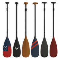 Pagaie de surf réglable légère haute performance en fibre de carbone poignée en T ergonomique pour OEM ODM Ocean Waters Adventures