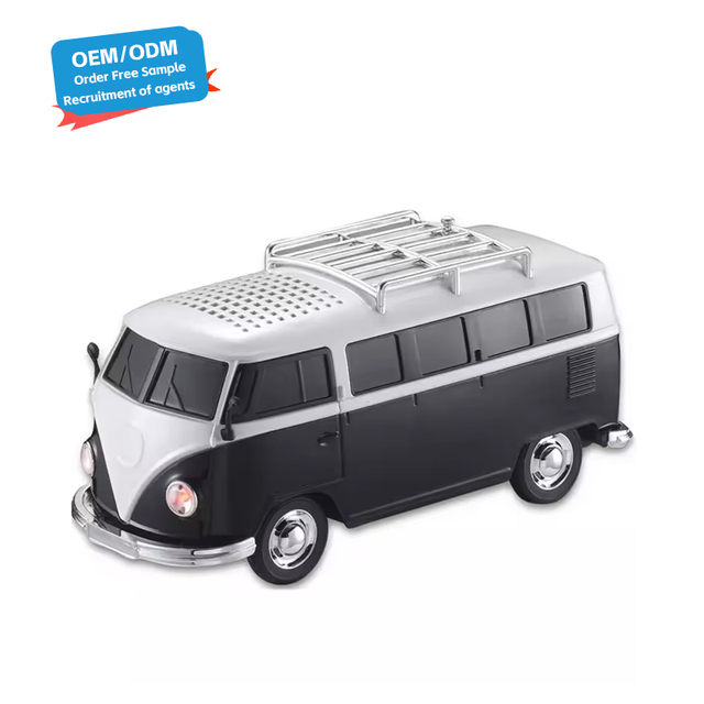 Small Buses Car Speaker BT Sound Box Wireless Desktop Party Portable FM USB Wireless Speaker With Led Light