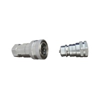 Raccords rapides hydrauliques NPT ISO7241-A mâle/femelle pour tuyaux de 1/2, 3/4 et 1 pouce – Connexions hydrauliques à déconnexion rapide Push-Pull