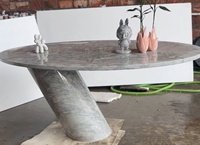 Table basse en marbre naturel de conception italienne tendance 2026 pour la décoration intérieure de la maison
