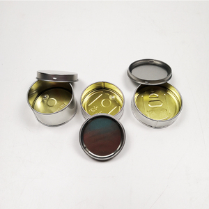 Frascos de lata de atún de Metal prensado <span class=keywords><strong>Cali</strong></span>, tarros de comida para mascotas con autosellado de 3,5g con tapas negras, tapa fácil de tirar para goma de mascar, aperitivos, embalaje de azúcar - Product Image 3
