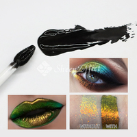 Private Label Caméléon Crème Liquide Imperméable Changement de Couleur Optique Maquillage des Cils Apprêt de Base de Fard à Paupières Noir Longue Durée