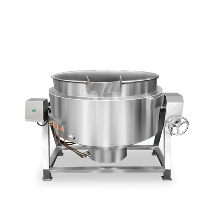 100L/200L vapore industriale/elettrico concentrato di pomodoro miscelatore di cottura macchina caldaia zucchero bollitore rivestito pentola con miscelatore per marmellata