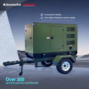 2026年OEM Goodwind 10 20 30 50kva 静音トレーラー発電機 220Vディーゼル発電機セット 低燃費パワーエンジン - Product Image 1