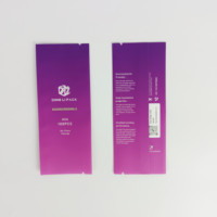 Bolsa de bolsita con sello trasero de papel compostable Pla impresa personalizada, envoltorio de barra de Chocolate de grado alimenticio