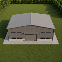 Entrepôt préfabriqué léger de haute qualité ZTSS, structure en acier, atelier au design excellent avec services de pliage, soudage et découpe