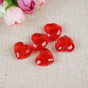 Acrylic Heart Shape <b>Beads</b> 3x2.6x1.3cm And 2x1.6x1cm For Bracelet Making Bulk Wholesale - Product Image 4