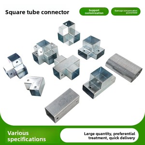 Connettori per Tubi Quadrati Zincati Senza Saldatura per Ringhiere Metalliche, Fornitura di Fabbrica - Product Image 5