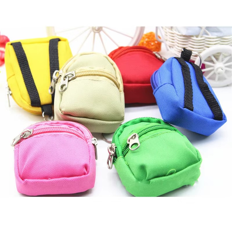 Monederos con forma de mochila Almacenamiento creativo y portátil