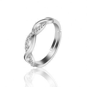 Anillo De Acero Inoxidable Platinum Plated Sparkling Hollow Design <b>Couple</b> <b>Ring</b> Men and Women Lover <b>Ring</b> for Valentine's Gift - Product Image 6