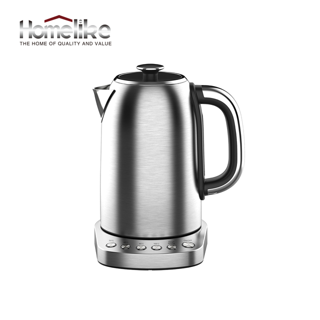 Adjustable Temperature Digital Electric Kettle Stainless Steel SS304 Cordless with Keep Warm Function