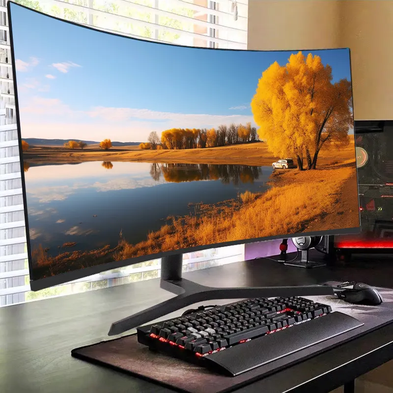 New Trend Curved Monitor 32 34 Inch 2k 4k 144hz 165hz Pc Gamer Led 1m Fast Response Time Gaming Monitors