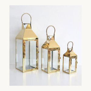 Elegante farol de metal, nuevo diseño elegante, portavelas decorativo personalizado para jardín, patio y decoración del hogar. - Product Image 1