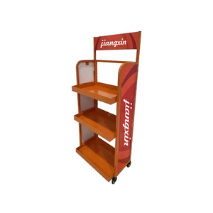 Structure à trois niveaux personnalisable, adaptée aux boissons à base d'huile, aux bonbons, aux noix, aux pâtisseries et aux présentoirs métalliques. - Product Image 3