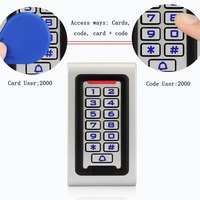 Sistema de Control de Acceso RFID Electrónico para Puerta Única, Metálico, Impermeable, con Teclado y Control de Entrada