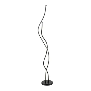 Klasik basit siyah renk köşe lambası Modern İskandinav tarzı ayakta bükülmüş aydınlatma armatürleri