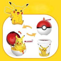 CHX Set de 2 Piezas de Bolas de Almacenamiento de Plástico 2 en 1, Caja Sorpresa Coleccionable de Personajes de Dibujos Animados con Figura de Anime Transformable