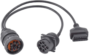 トラック用カスタムOBDワイヤーハーネスJ1939 9pin DB 16pinコネクタ自動車用バストレーラー9pin DB 16pinエクステンションスプリッタケーブル - Product Image 2