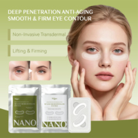 Masque pour les yeux à l'acide hyaluronique triple hydratation profonde, nano-aiguilles, peptides, anti-âge, raffermissant, pour les ridules et les cernes