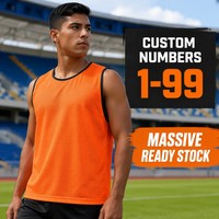 Maillots d'entraînement de football respirants, gilets de football à séchage rapide pour les exercices d'entraînement des jeunes