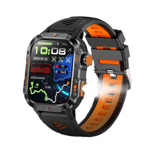 Smartwatch Sportivo <span class=keywords><strong>GPS</strong></span> HT36 2025 con Display TFT da 2.01\", Impermeabile IP68, Torcia, Monitoraggio Salute, Frequenza Cardiaca, Controllo Musica e Chiamate Bluetooth - Product Image 1