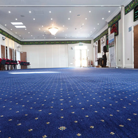 Tapis de prière musulman durable résistant aux taches, tapis de prière pour église et salle de prière, tapis de mosquée mural en nylon imprimé de qualité supérieure