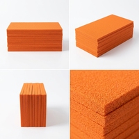 Bande d'étanchéité en caoutchouc naturel à cellules ouvertes, orange, durable, pour usage automobile et sous vide, 300D
