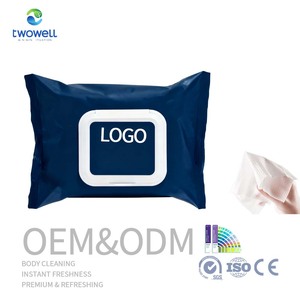 Özel Doğal Taze Islak El Mendilleri Dokunmamış Organik Temizlik Seyahat Vücut Mendilleri - Product Image 1