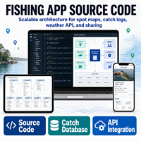 Développement d'une application de pêche en plein air personnalisée pour iOS et Android avec enregistrements des lieux de pêche, des enregistrements des prises, des données météorologiques LionCreate
