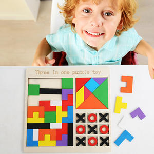 2025 Neu für <span class=keywords><strong>Puzzle</strong></span>-Spielzeug für Kinder Frühe Bildung Montessori Umwelt freundliche hölzerne Logik block Spiel Fun Box Alter 5-7 Jahre - Product Image 2