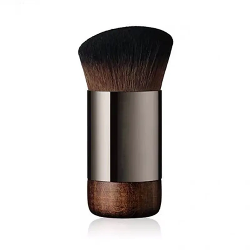 Amazon Best seller Foundation Makeup brush Flat Top Kabuki Brush for Face Short Fat Brown Brushes Custom