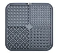 Tapis de léchage pour animaux de compagnie en silicone écologique avec logo personnalisé, imperméable, anti-étouffement, pour une alimentation lente, accessoire alimentaire pour chiens et chats