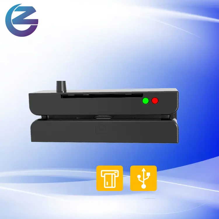 ZCS100-IC Mini MSR Maschine Kartenleser USB tragbarer Magnetstreifen Support kundenspezifischer schwarzer magnetischer Kartenleser zum Lesen