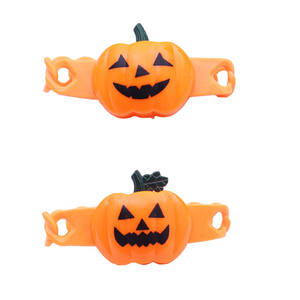 Pulsera de <span class=keywords><strong>calabaza</strong></span> Led parpadeante para niños, de plástico, para Halloween, barata - Product Image 3