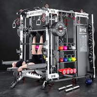 Machine Smith multifonctionnelle, équipement d'entraînement musculaire commercial, rack à squats pour entraînements complets du corps