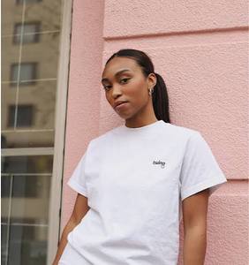 <b>Women's</b> <b>Navy</b> Blue T Shirt Short Sleeve Crew Neck Casual <b>Top</b> Printed Detail Soft Fabric Regular Fit Everyday Fashion Clothing - Product Image 2