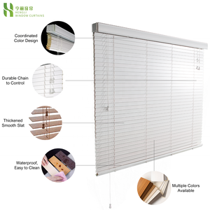 Henglics حديث أفقي مقاوم للماء خشبي يدوي مخصص مصنوع من خشب الباس الصناعي شرائح بنافذة فرنسية مدمجة - Product Image 2