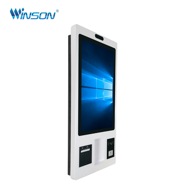 23.8'' Interactive Floor Standing Double Side Automatic Touch Screen Self-service POS Payment Terminal LCD Kiosk