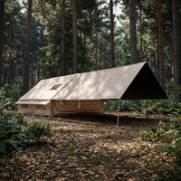 Grande tente de camping gonflable de luxe pour 8 à 12 personnes, en Oxford, pour le glamping familial, nouvelle tente de camping imperméable