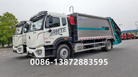 Howo Euro 3 Conduite à droite 12-18m ³ Camion compacteur à ordures 12000kg Poids 18cbm Capacité Transmission manuelle Carburant diesel 4x2