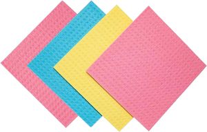 Eco-Friendly Ultra-Absorbent Quick Dry Cellulose <b>Sponge</b> Cloth Swedish Dish Rag 20x18cm Reusable for Kitchen Use Washing - Product Image 1