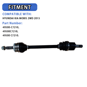 Arbre de transmission avant gauche 49500-C7210 pour Hyundai Kia Mobis 2WD 2015 Pièces d'arbre de transmission Joints homocinétiques Essieu Arbre de transmission gauche 49500-C7210 - Product Image 2
