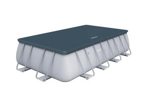 <span class=keywords><strong>Piscina</strong></span> de PVC con marco de acero <span class=keywords><strong>rectangular</strong></span>, alberca con bomba de filtro de arena - Product Image 4