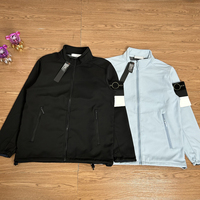 Veste décontractée Stone à col montant et fermeture éclair pour homme, idéale pour les activités de plein air