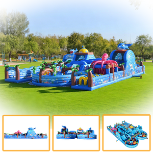 Parcours d'obstacles gonflable, <span class=keywords><strong>grand</strong></span> parc d'attractions gonflable géant, aire de jeux gonflable extérieure pour enfants - Product Image 3